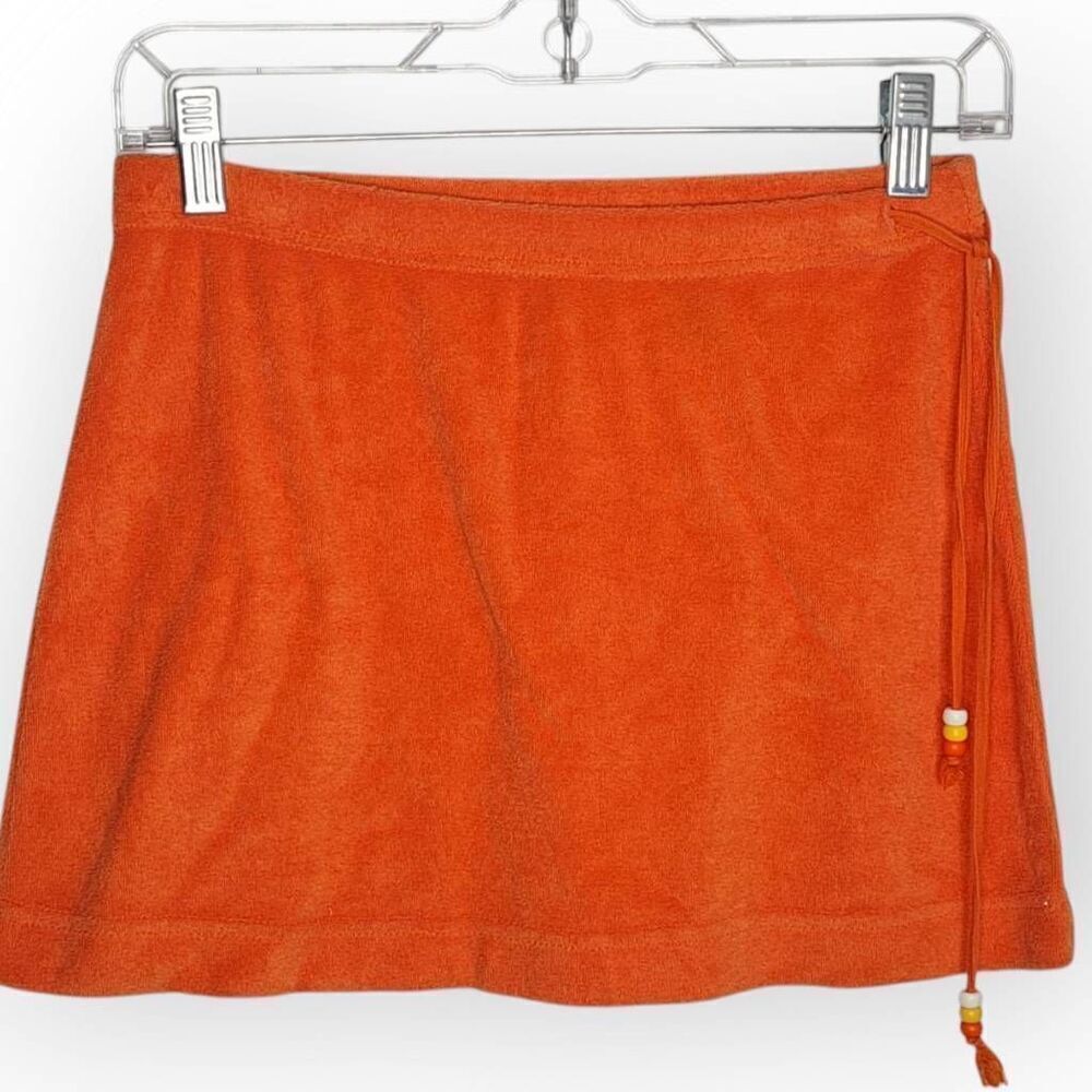 Express Women's Vintage Y2K Terry Cloth Micro Mini Skirt size XS